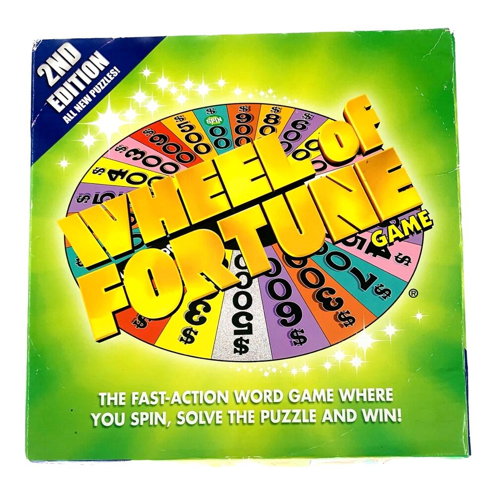 Wheel Of Fortune Board Game Pressman 2nd Edition 2005 Word Puzzles Home Version